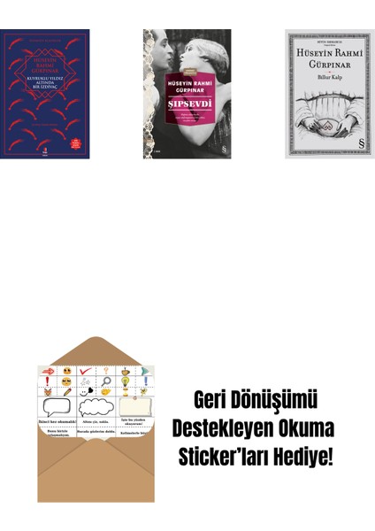 Kuyruklu Yıldız Altında Bir Izdivaç + Şıpsevdi (Günümüz Türkçesiyle) + Billur Kalp + Okuma Sticker'ları