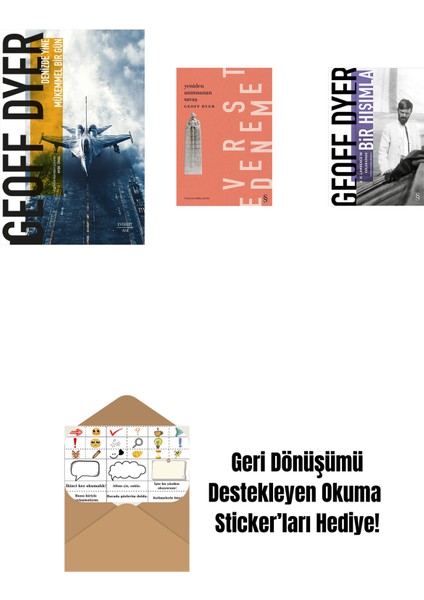 Denizde Yine Mükemmel Bir Gün + Yeniden Anımsanan Savaş + Bir Hışımla + Okuma Sticker'ları
