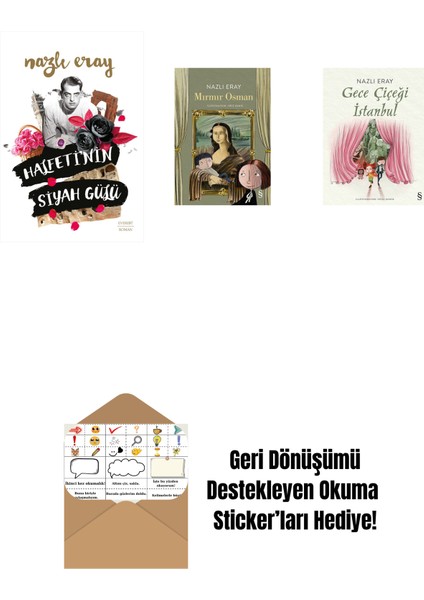 Halfeti’nin Siyah Gülü + Mırmır Osman + Gece Çiçeği Istanbul + Okuma Sticker'ları