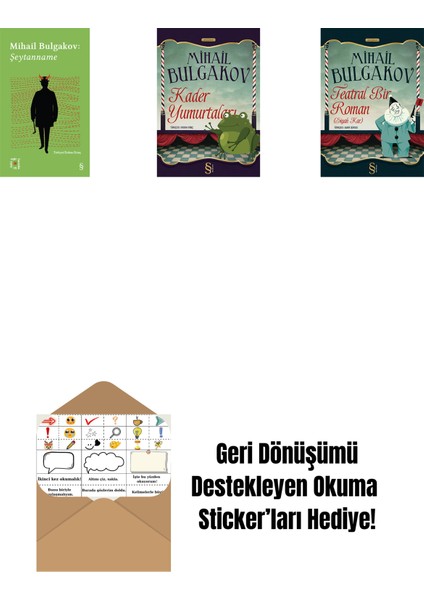 Everest Açıkhava 12 - Şeytanname + Kader Yumurtaları + Teatral Bir Roman + Okuma Sticker'ları