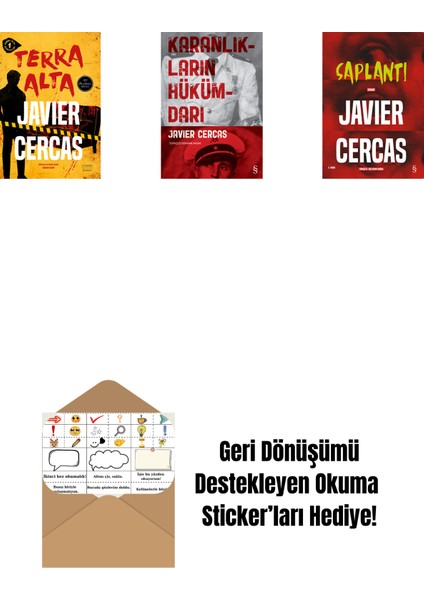 Terra Alta + Karanlıkların Hükümdarı + Saplantı + Okuma Sticker'ları