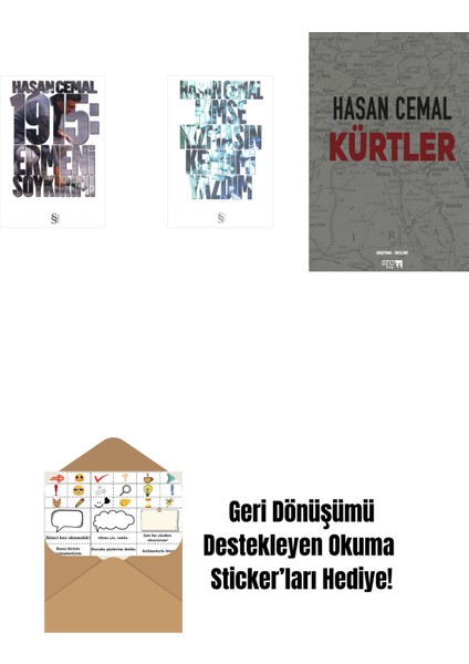 1915: Ermeni Soykırımı + Kimse Kızmasın Kendimi Yazdım + Kürtler + Okuma Sticker'ları