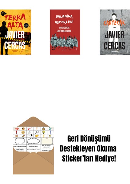 Terra Alta + Salamina Askerleri (Çizgi Roman - Ciltli) + Sahtekâr + Okuma Sticker'ları