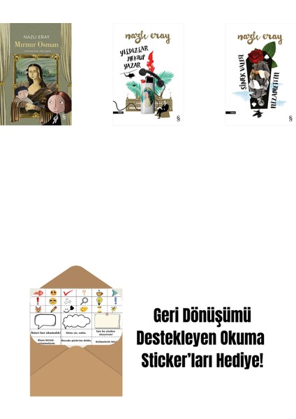 Mırmır Osman + Yıldızlar Mektup Yazar + Sinek Valesi Nizamettin + Okuma Sticker'ları