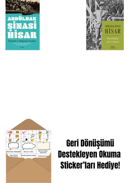 Istanbul ve Boğaziçi Yazıları + Ahmet Haşim: Şiiri ve Hayatı + Okuma Sticker'ları