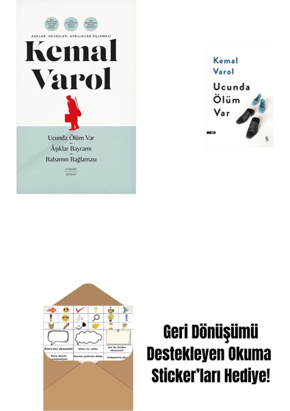 Aşklar, Hevesler, Ayrılıklar Üçlemesi (Ciltli) + Ucunda Ölüm Var + Okuma Sticker'ları