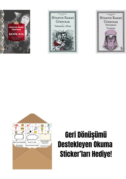 Kesik Baş (Günümüz Türkçesiyle) + Tebessüm-I Elem + Nimetşinas - Toraman + Okuma Sticker'ları