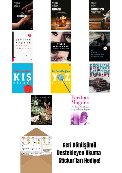 Perihan Mağden 11 Kitap Set + Okuma Sticker'ları