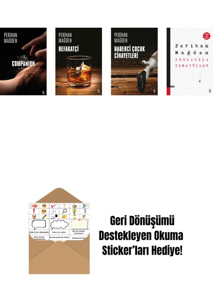 Perihan Mağden 4 Kitap Set + Okuma Sticker'ları
