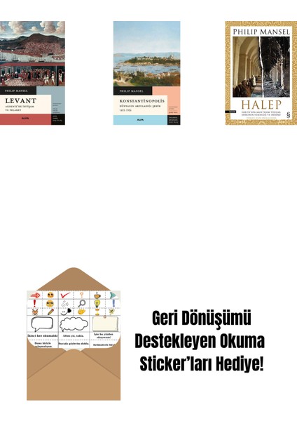 Levant - Akdeniz’de Ihtişam ve Felaket + Konstantinopolis + Halep + Okuma Sticker'ları