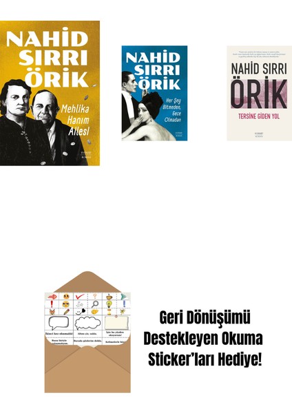 Mehlika Hanım Ailesi + Her Şey Bitmeden, Gece Olmadan + Tersine Giden Yol + Okuma Sticker'ları
