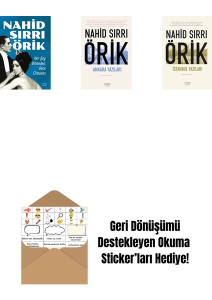 Her Şey Bitmeden, Gece Olmadan + Ankara Yazıları + Istanbul Yazıları + Okuma Sticker'ları