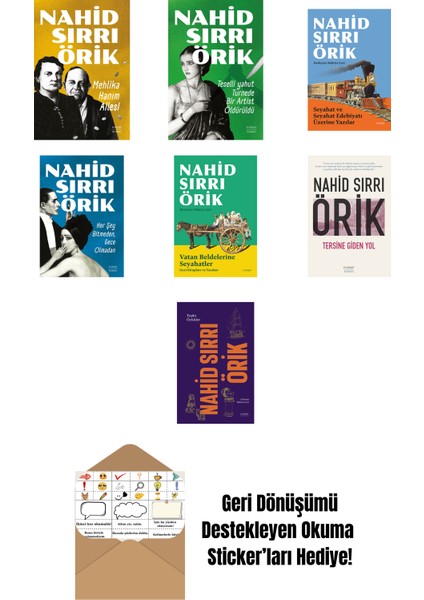 Nahid Sırrı Örik 7 Kitap Set + Okuma Sticker'ları