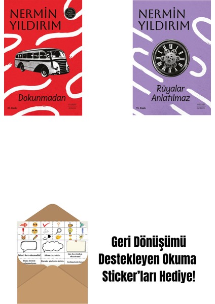 Dokunmadan + Rüyalar Anlatılmaz + Okuma Sticker'ları