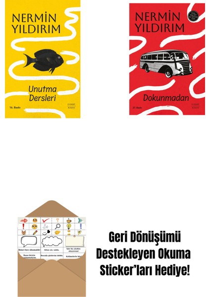 Unutma Dersleri (Ciltli) + Dokunmadan + Okuma Sticker'ları