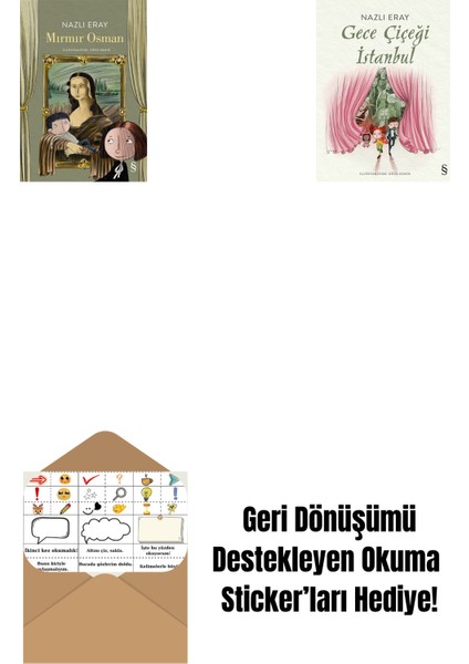 Mırmır Osman + Gece Çiçeği Istanbul + Okuma Sticker'ları