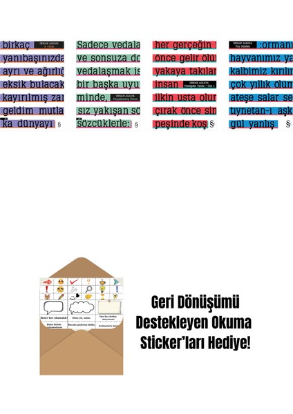 Orhan Alkaya 4 Kitap Set + Okuma Sticker'ları