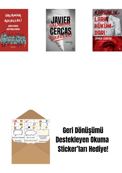 Salamina Askerleri (Çizgi Roman - Ciltli) + Salamina Askerleri (Ciltli) + Karanlıkların Hükümdarı + Okuma Sticker'ları