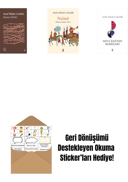 Everest Açıkhava 35 - Seçme Şiirler + Naîmâ + Mevlana'nın Rubaileri + Okuma Sticker'ları