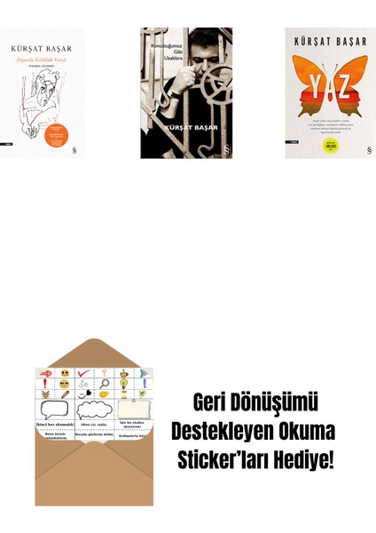 Dışarda Kötülük Vardı (Ciltli) + Konuştuğumuz Gibi Uzaklara + Yaz + Okuma Sticker'ları