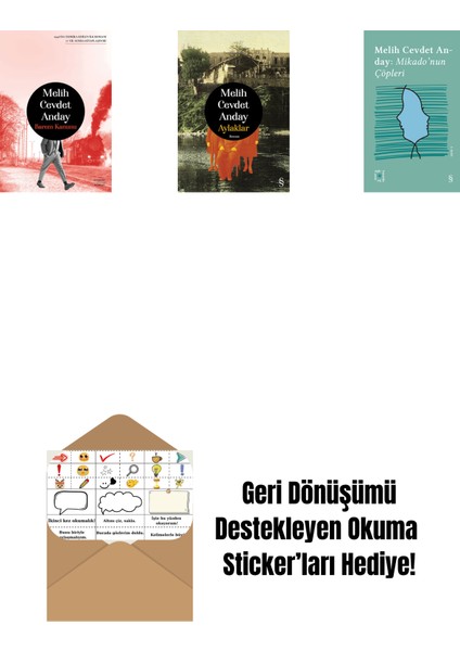 Barem Kanunu + Aylaklar (Ciltli) + Everest Açıkhava 3 - Mikado’nun Çöpleri + Okuma Sticker'ları