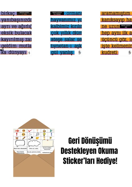 A ! Etika + Tuz Günleri + Altı + Okuma Sticker'ları