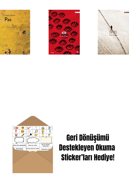 Pas + Kör + Evvel + Okuma Sticker'ları