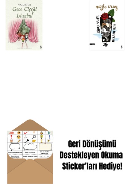 Gece Çiçeği Istanbul + Sinek Valesi Nizamettin + Okuma Sticker'ları