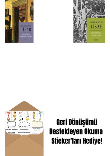 Ali Nizami Bey’in Alafrangalığı ve Şeyhliği (Kitap Boy) + Ahmet Haşim: Şiiri ve Hayatı + Okuma Sticker'ları