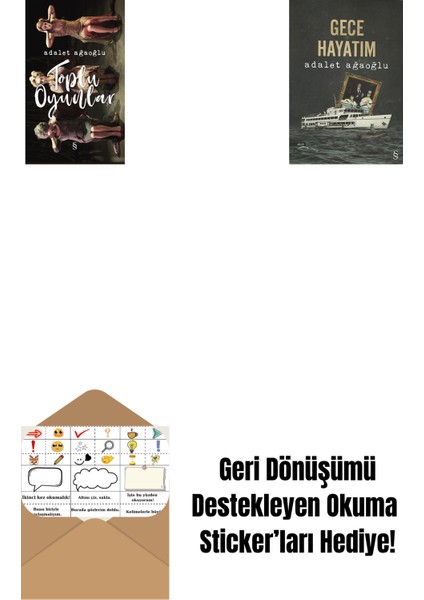 Toplu Oyunlar (Ciltli) + Gece Hayatım + Okuma Sticker'ları