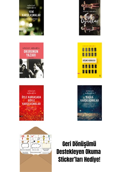 Adalet Ağaoğlu 6 Kitap Set + Okuma Sticker'ları