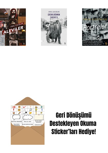 Aleviler + Çocukluğumun Tarsus'u + Portreler + Okuma Sticker'ları
