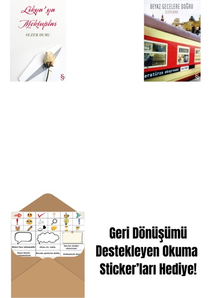 Likya'ya Mektuplar + Beyaz Gecelere Doğru + Okuma Sticker'ları