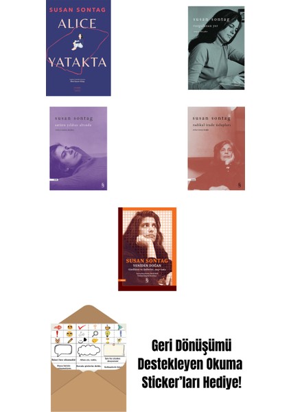 Susan Sontag 5 Kitap Set + Okuma Sticker'ları
