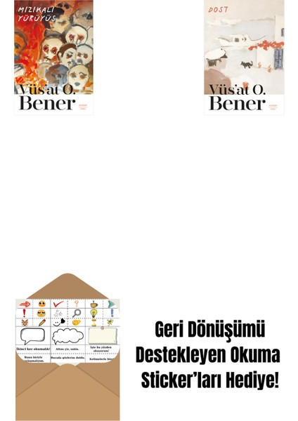 Mızıkalı Yürüyüş + Dost + Okuma Sticker'ları