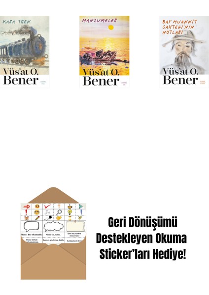 Kara Tren + Manzumeler + Bay Muannit Sahtegi'nin Notları + Okuma Sticker'ları