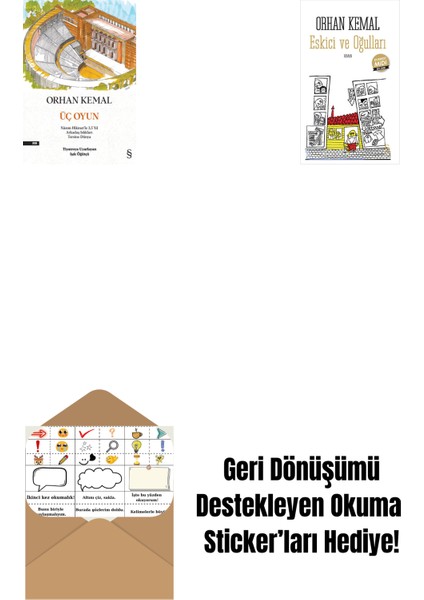 Üç Oyun + Eskici ve Oğulları (Midi Boy) + Okuma Sticker'ları