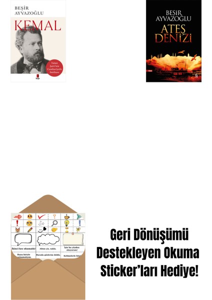 Kemal + Ateş Denizi + Okuma Sticker'ları