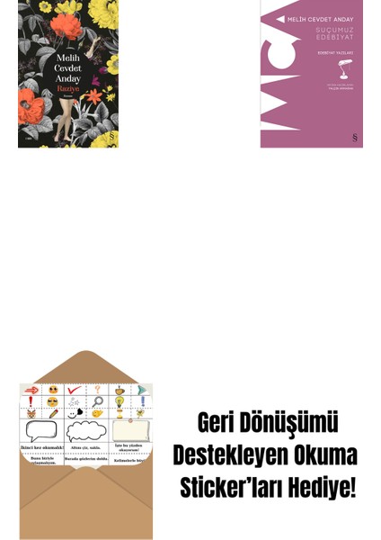 Raziye (Ciltli) + Suçumuz Edebiyat + Okuma Sticker'ları