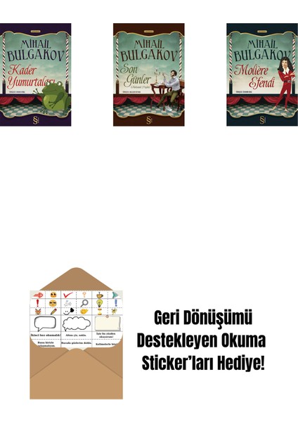 Kader Yumurtaları + Son Günler + Moliere Efendi + Okuma Sticker'ları