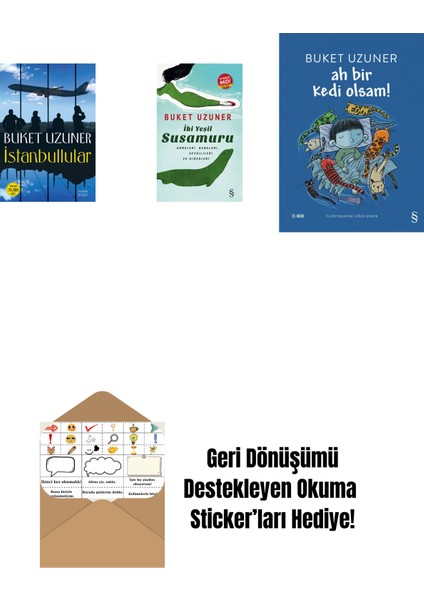 Istanbullular + Iki Yeşil Su Susamuru (Midi Boy) + Ah Bir Kedi Olsam! + Okuma Sticker'ları