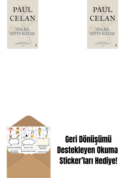 Sesler, Işitin Bizi De (Ciltli) + Sesler, Işitin Bizi De + Okuma Sticker'ları