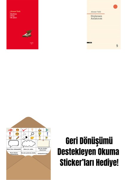 Kalbim Unut Bu Şiiri (Ciltli) + Dinlersen Anlatırım + Okuma Sticker'ları