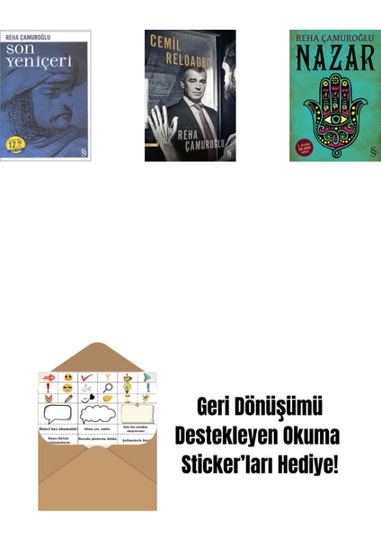 Son Yeniçeri (Midi Boy) + Cemil Reloaded + Nazar + Okuma Sticker'ları