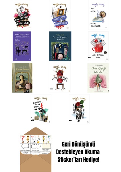 Nazlı Eray 11 Kitap Set + Okuma Sticker'ları