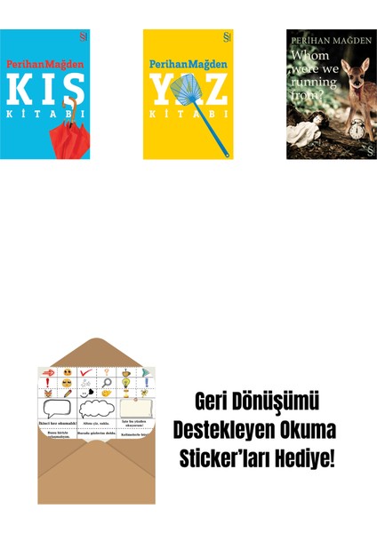 Kış Kitabı + Yaz Kitabı + Whom Were We Running From? + Okuma Sticker'ları