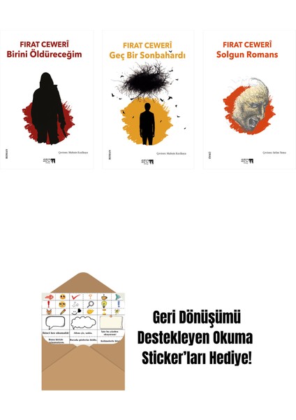 Birini Öldüreceğim + Geç Bir Sonbahardı + Solgun Romans + Okuma Sticker'ları