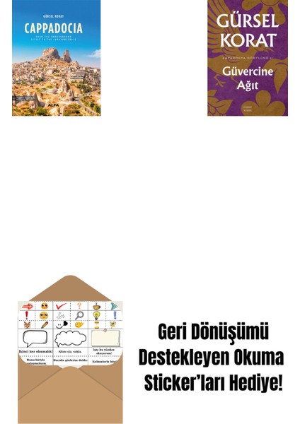 Cappadocia (Ciltli) + Güvercine Ağıt + Okuma Sticker'ları
