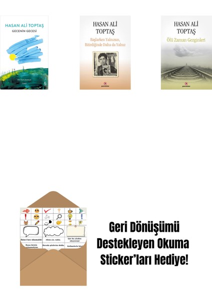 Gecenin Gecesi (Ciltli) + Başlarken Yalnızsın Bitirdiğinde Daha Da Yalnız + Ölü Zaman Gezginleri + Okuma Sticker'ları