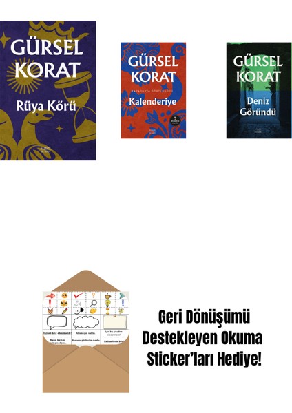 Rüya Körü + Kalenderiye + Deniz Göründü + Okuma Sticker'ları